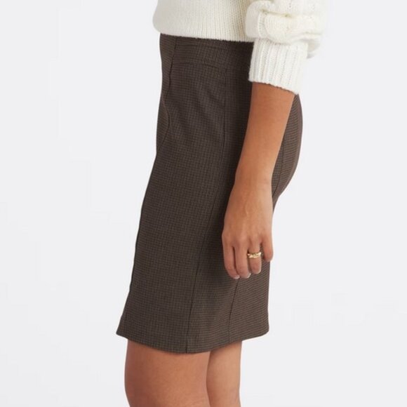 Tribal Checked Pencil Skirt - Picture 5 of 7